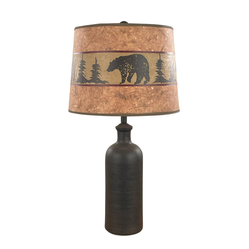 Lampe de table en bois massif Jenesse