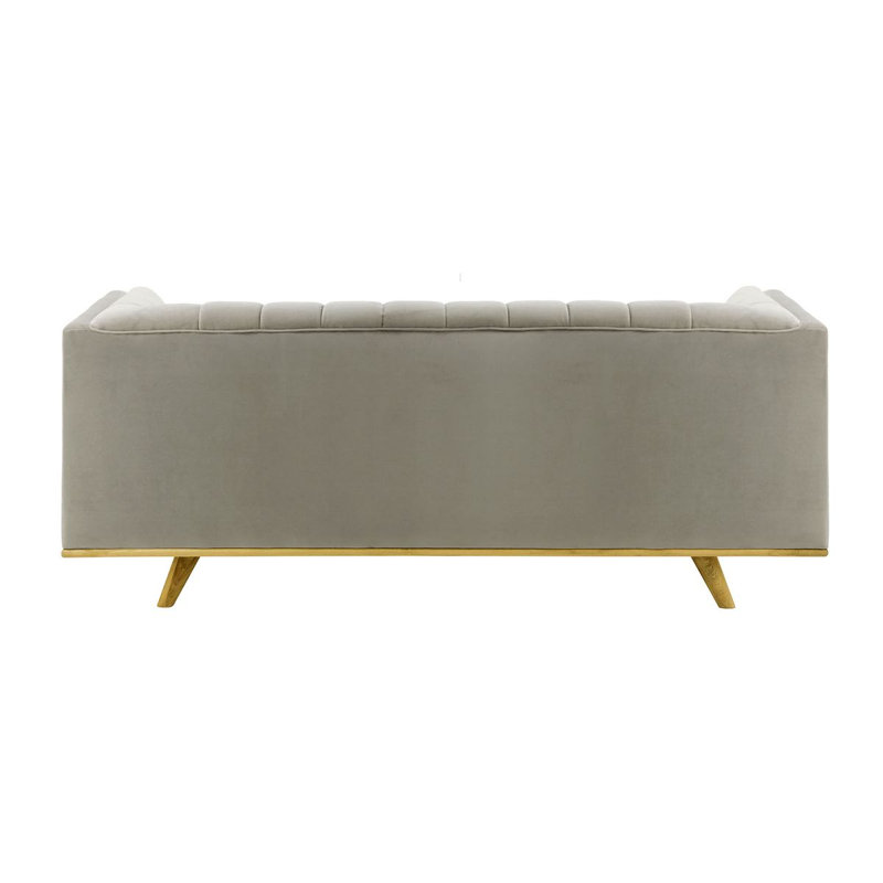 Badnath 3 Seater Velvet Sofa, Grey