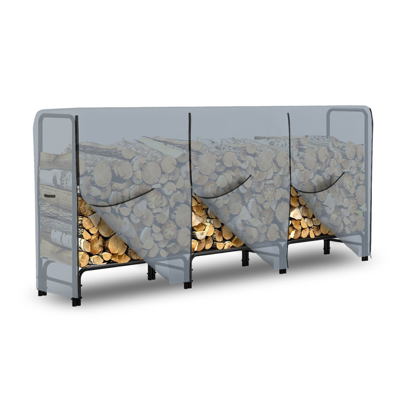 Housse de protection pour bois d'extérieur Kian, gris