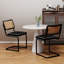 Chaise d'appoint rembourrée en velours Amyris-587093980-587093981