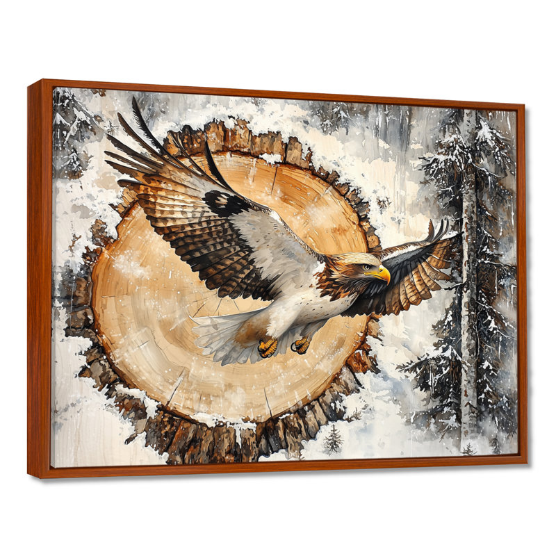 Gotlesman - Animals Wall Art, H 30 po x l 40 po, Brun, Impression encadrée flottante