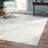 Chevron Handmade Cowhide White/Grey/Black Area Rug-89084070