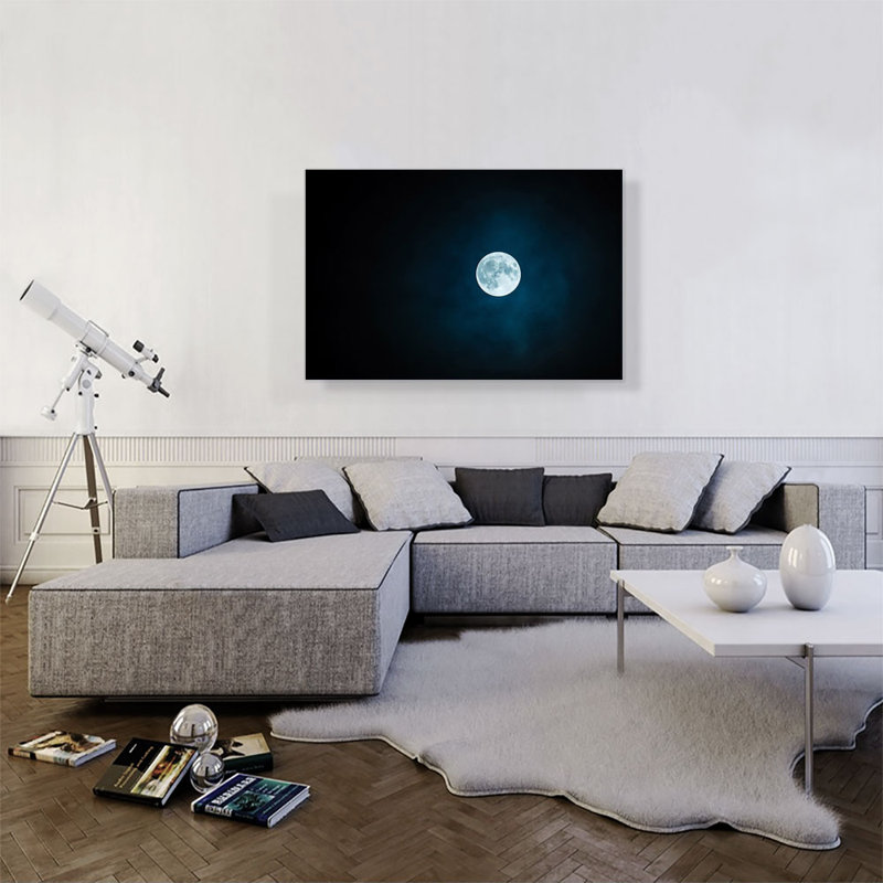 Clair de lune - reproduction de photo sur toile tendue, H 26 po x l 40 po x 1,5 po