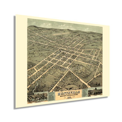 «1871 Huntsville Madison County Alabama», reproduction sur papier