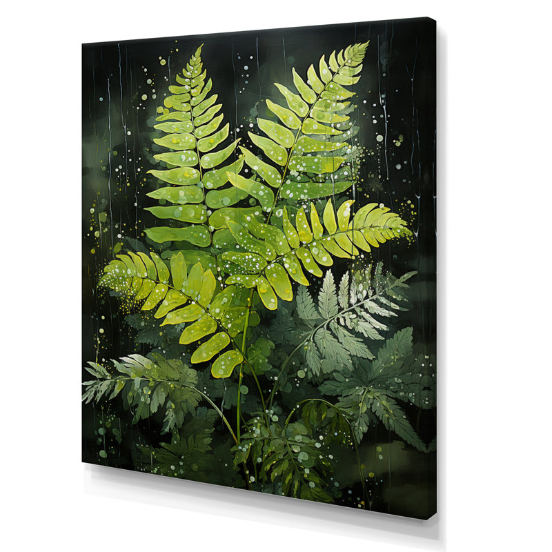 «Tattersall Ferns Plant Timeless Elegance I», reproduction sur toile, H 40 po x l 30 po x P 1,5 po, Toile tendue