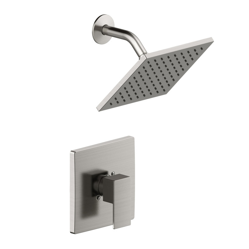 Karsen II Shower Faucet with Rough-in Valve, Satin Nickel