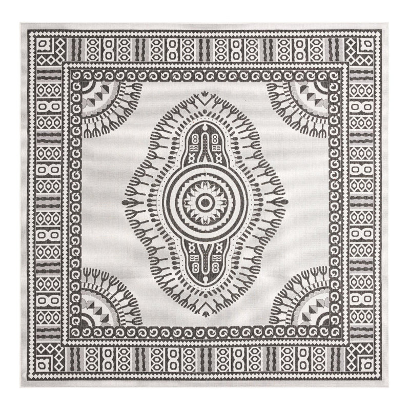 Oriental Indoor / Outdoor Rug, Square 12'