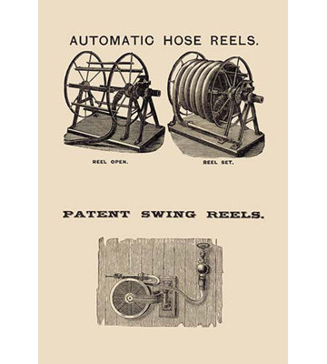 Automatic Hose Reels and Patent Swing Reels Graphic Art