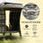 Side Table,Wicker Outdoor Coffee Table