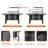Hayler Wood Burning Outdoor Fire Pit Table with Lid-273138256