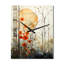 Horloge murale surdimensionnée Rustic Reflections - Abstract Collages-99630479