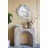 16.5x12x22.5" Modern Sculptural Arched Side Table