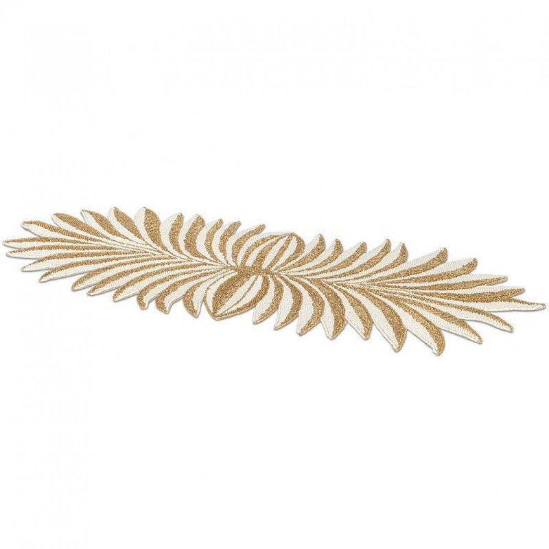 Palm Leaf Bead Table Runner