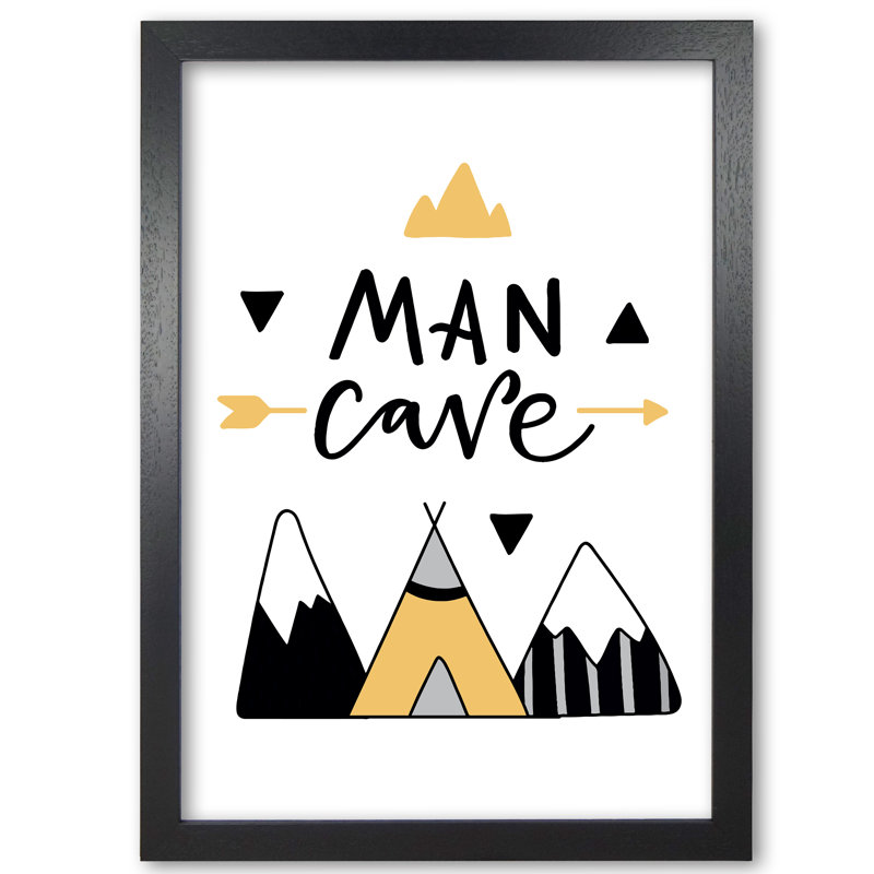 Man Cave Mountains - Print, No Frame, 42 cm H x 30 cm W x 1 cm D
