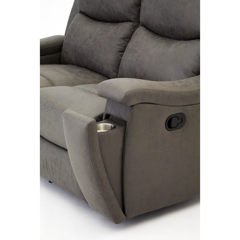 Gough 2 Seater Faux Leather Reclining Sofa