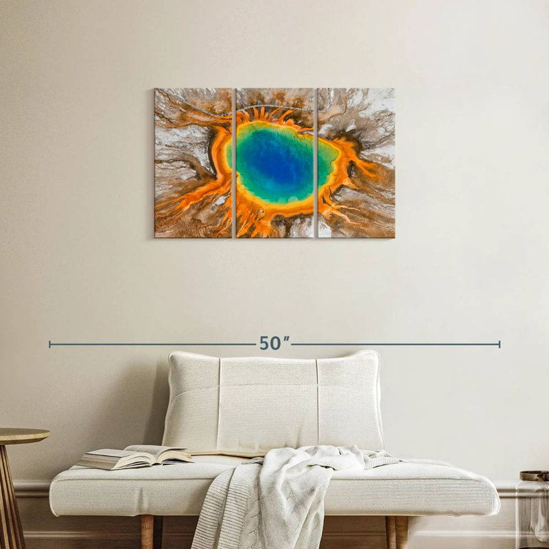 Alvord Grand Prismatic Hot Spring, 20" H x 33" W