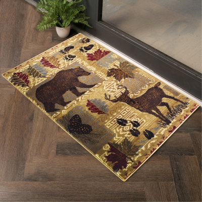 Multi 7 pi. 10 po X 10 pi 3 po Tapis Lodge