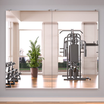 Rectangle full length wall mirror set home gym mirror dance studio mirror tempered glass mirror Refat