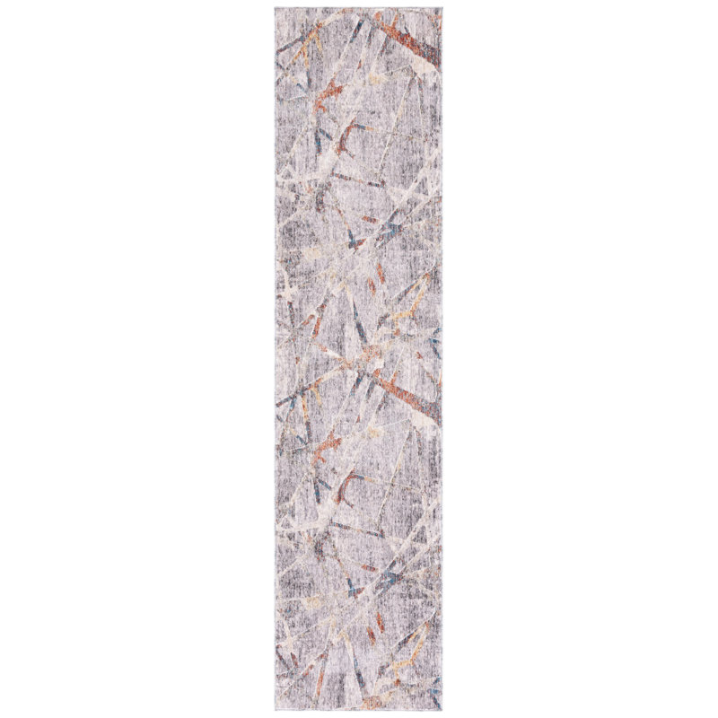 Olympia Performance Abstract Rug, Runner 2'3" x 9'