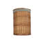 Wicker Round Laundry Hamper Basket with Lining-102478558-135728353