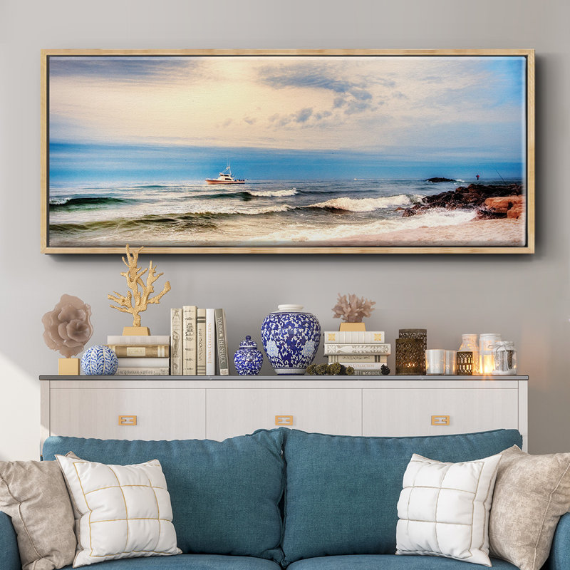 Heading to Sea- Framed Canvas