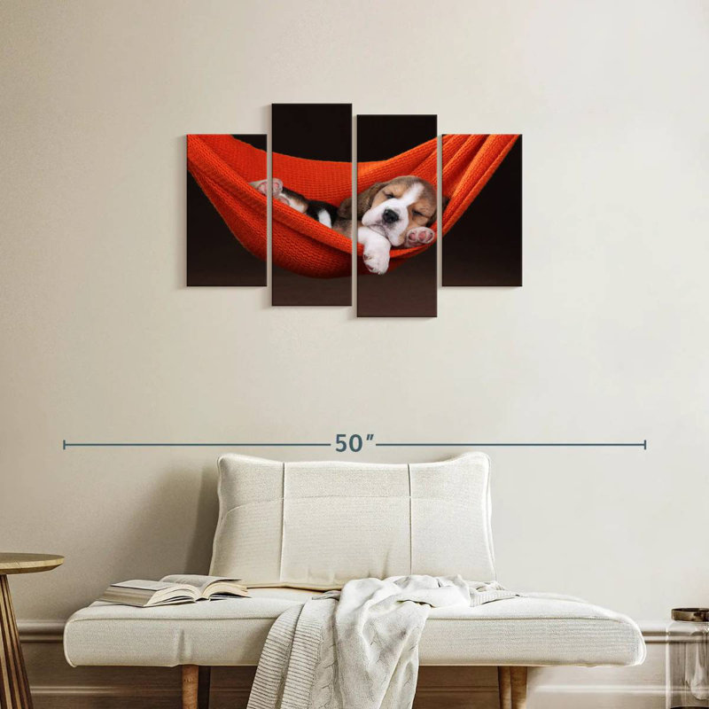 Brampt Beagle In Hammock, 22'' H x 36'' W