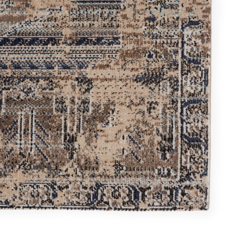 Tapis de couloir intérieur / extérieur médaillon Jaipur Living Cicero, Tapis de couloir 2 pi 8 po x 10 pi