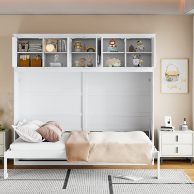 Murphy Bed Wall Bed With Top Cabinets