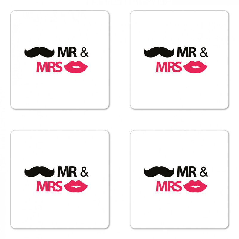 Sous-verre de mariage