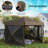 Pop Up 26 Ft. W x 26 Ft. D Fibreglass Soft-top Canopy-110189488