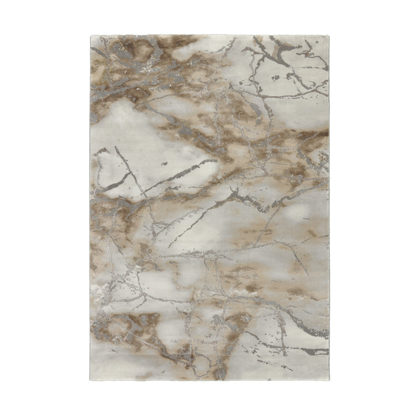 Senna Grey/Brown Rug, Rectangular 160 x 230cm