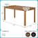 60 in Solid Wood Rectangular Dining Table