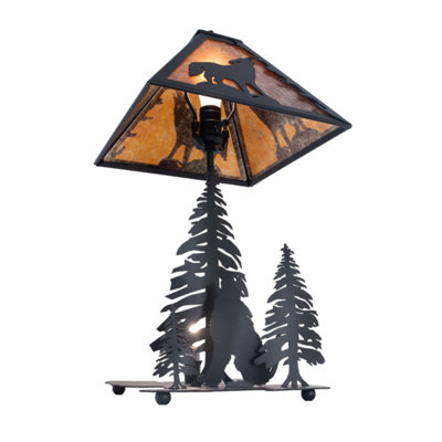 Wolf At Dawn Table Lamp