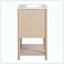 Meuble-lavabo simple autoportant de style français avec évier en céramique et porte à fermeture douce