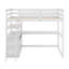 Lit mezzanine simple avec bureau et tablettes-213100092