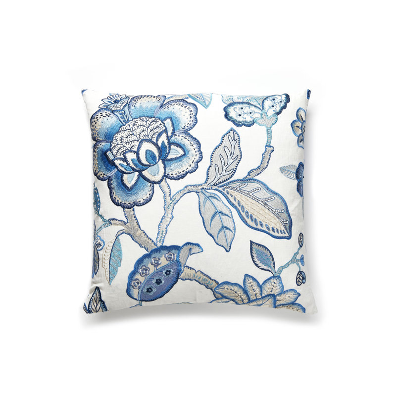 Botanica Embroidered Reversible Throw Pillow