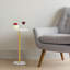 Table ronde 2 pièces en bambou blanc