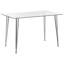 Sowams Glass Top Metal Base Dining Table