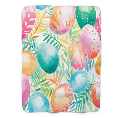 Pastel Treasures - 1 Piece Premium Sherpa Blanket 0070