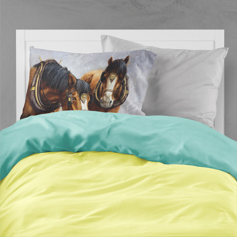 Chevaux à l’taie d’oreiller de boissons