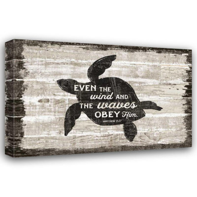 Bayou Breeze Schlabach, Sue Gallery Wrapped Canvas Art Titled: Driftwood Coast Scripture III