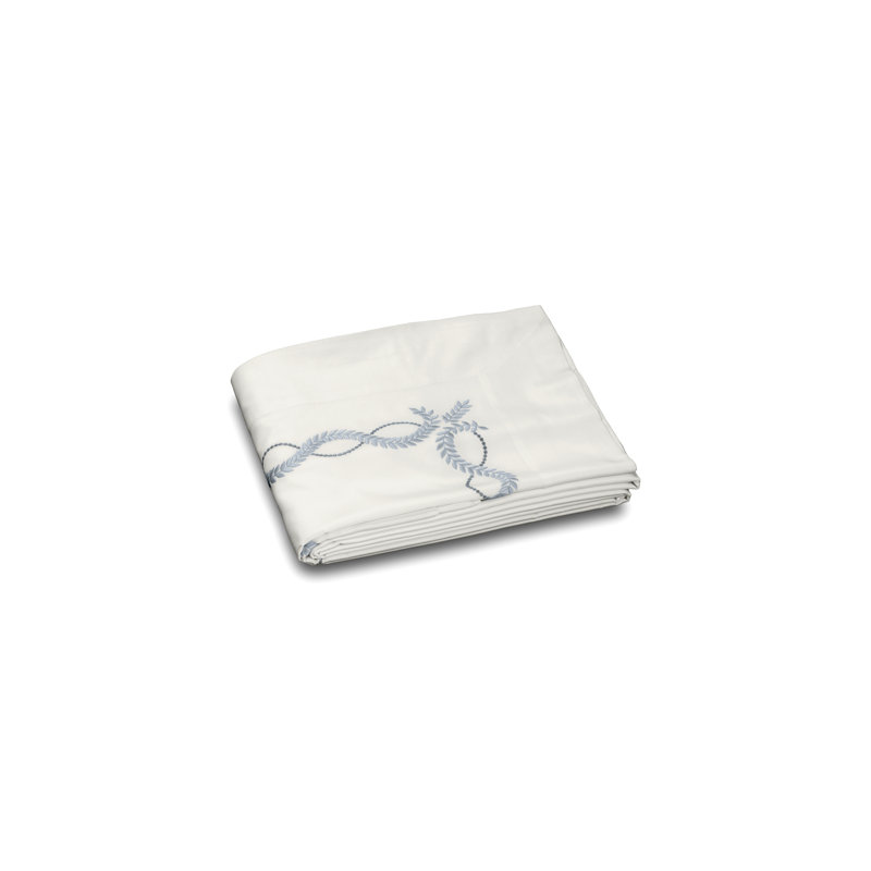 Diana Embroidery By DEA Sateen Flat Sheet, King Flat Sheet