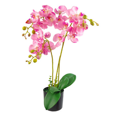 Plastic, Silk Artificial Arrangement in Pot
