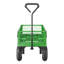 Chariot de jardin sur roulettes en acier de 680 lb, chariot de jardin robuste à tirer, chariot de jardin extérieur en métal avec pneus de 10 po, côtés grillagés amovibles et poignée pivotante à 180 °-115284353-115284356
