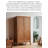 Simple and Modern Solid Wood Small Wardrobe