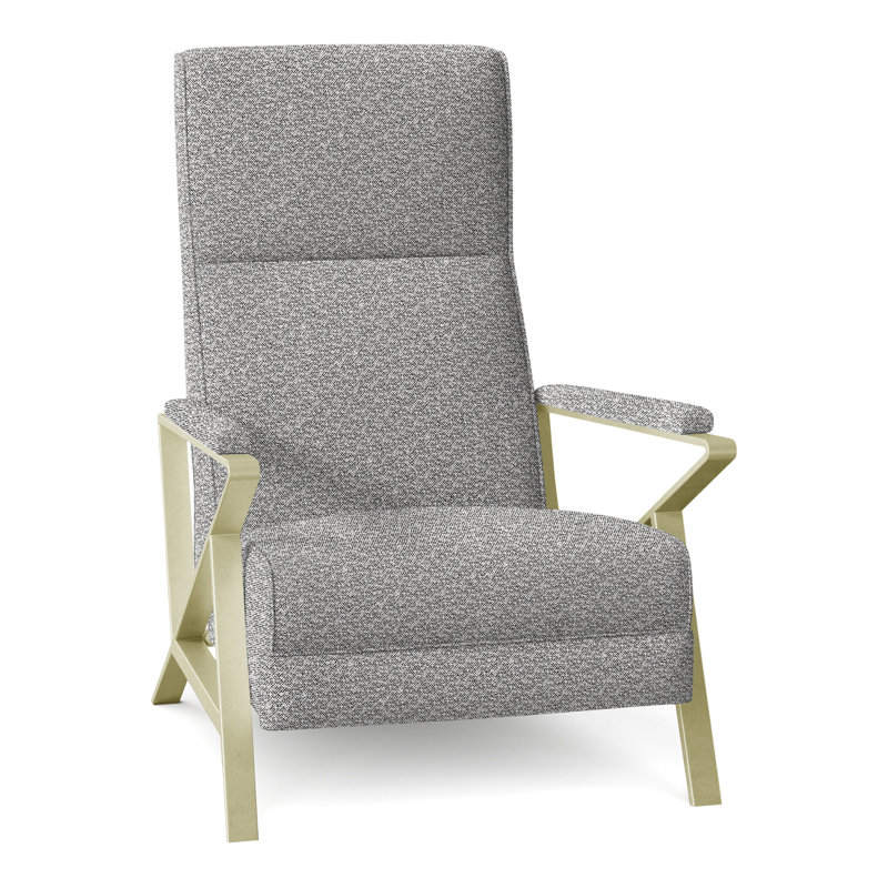 Fauteuil inclinable manuel standard Infinity de 28,25 po de largeur, Perigold ‑ agneau sur papier journal, Laiton brossé