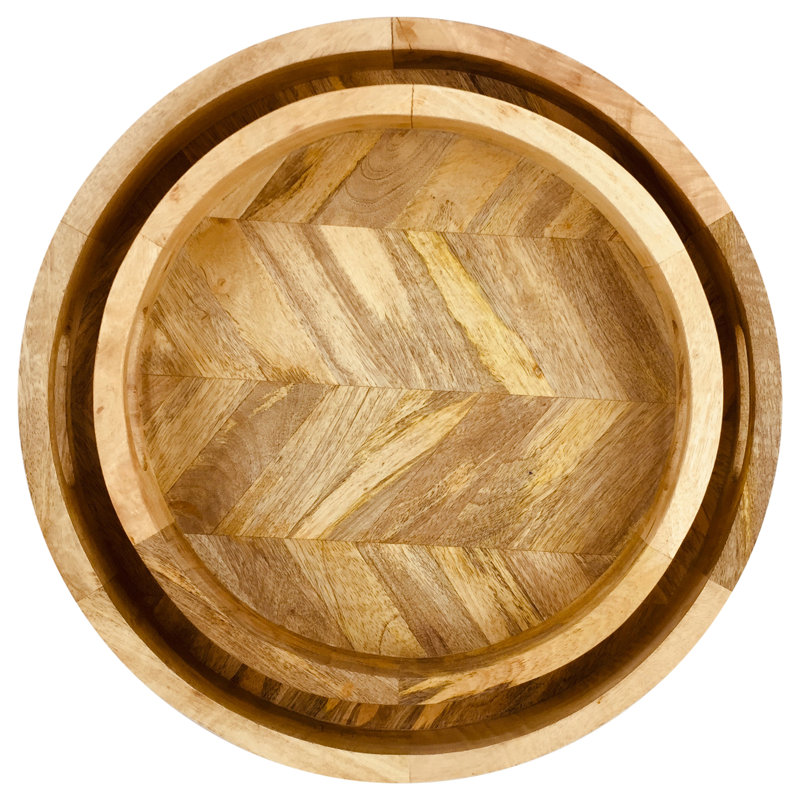 Jame Solid Wood Decorative Tray