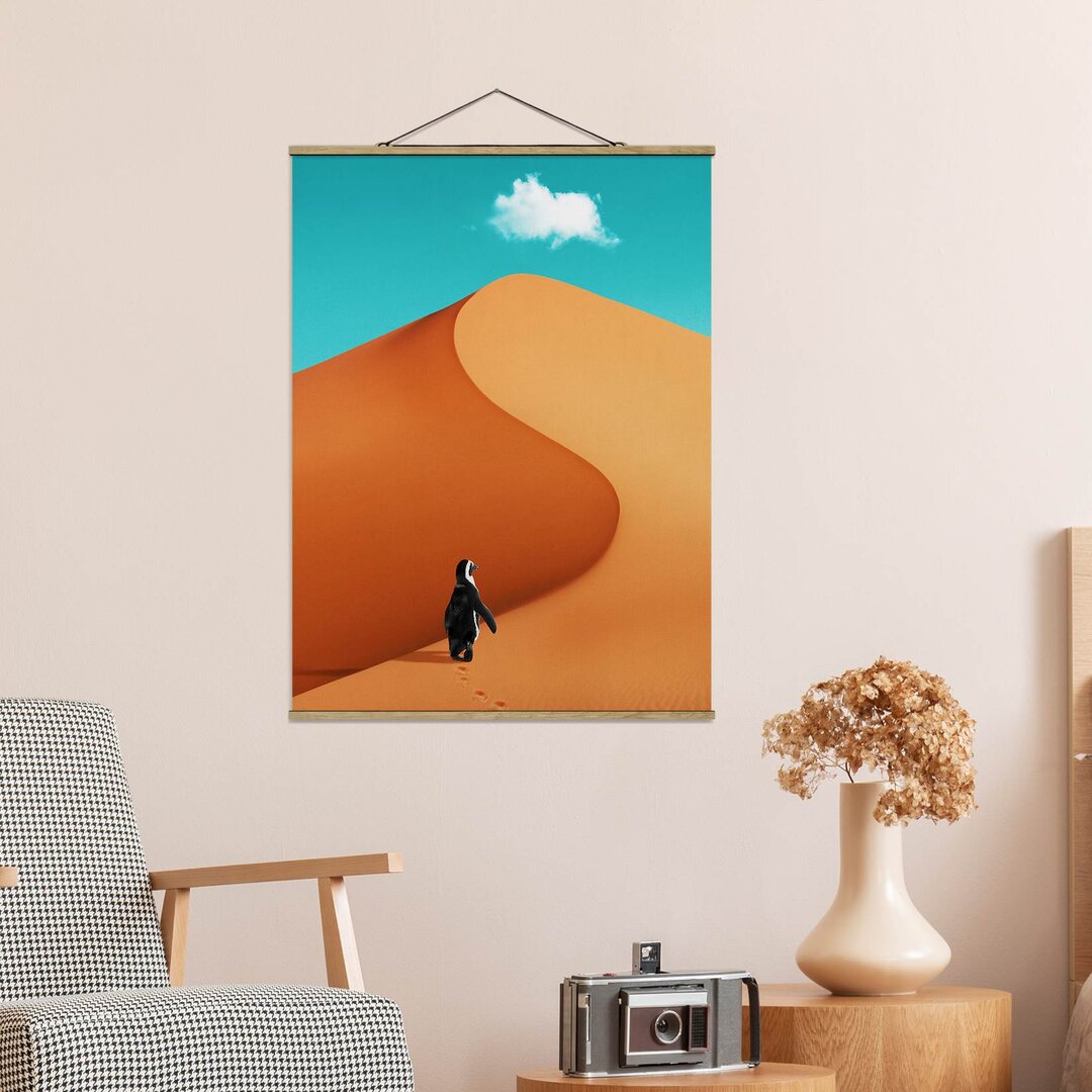 Wandbild Desert mit Penguin von Jonas Loose