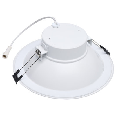 24/16/12 Wattage Selectable 2700K/3000K/3500K/4000K/5000K CCT Selectable Commercial LED Downlight 6 in. Remote Driver 120-347 volt