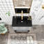 Meuble-lavabo simple 30 po avec surface solide Rockney-783895579